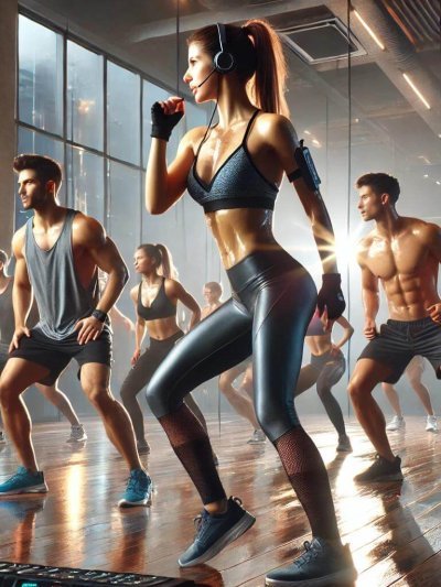 Monitor de fitness Acondicionamiento Físico en Grupo con Soporte Musical
